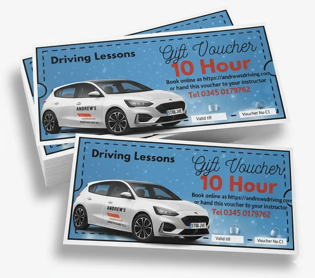 Christmas Driving Lesson Gift Vouchers